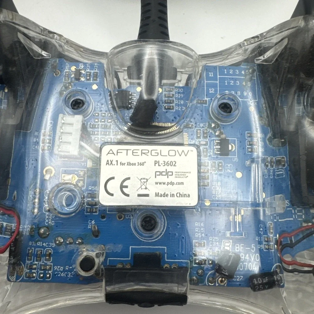 Afterglow PL-3602 Transparent Wired Xbox 360 Game Controller